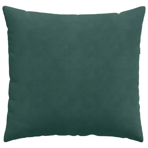 Kanapé párnák 2 pcs Sötétzöld 45 x 45 cm Bársonyos szövet