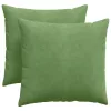 Kanapé párnák 2 pcs Világos zöld 45 x 45 cm Bársonyos szövet