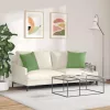 Kanapé párnák 2 pcs Világos zöld 45 x 45 cm Bársonyos szövet