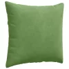 Kanapé párnák 2 pcs Világos zöld 45 x 45 cm Bársonyos szövet