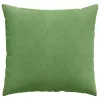 Kanapé párnák 2 pcs Világos zöld 45 x 45 cm Bársonyos szövet