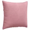 Kanapé párnák 2 pcs Rózsaszín 45 x 45 cm Bársonyos szövet