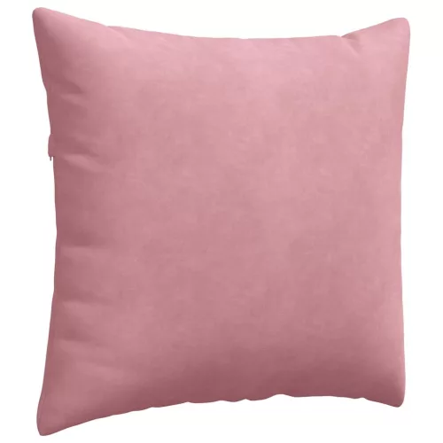 Kanapé párnák 2 pcs Rózsaszín 45 x 45 cm Bársonyos szövet