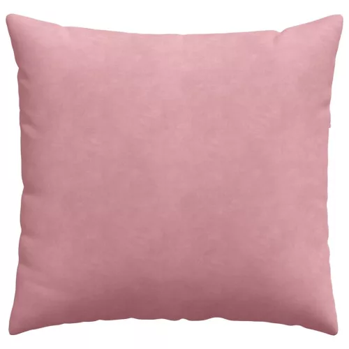 Kanapé párnák 2 pcs Rózsaszín 45 x 45 cm Bársonyos szövet
