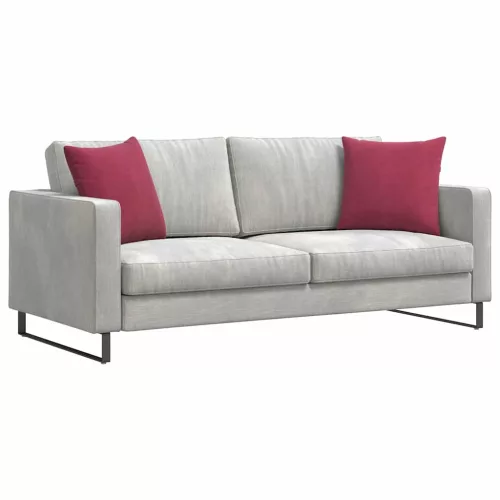 Kanapé párnák 2 pcs Bordó 45 x 45 cm Bársonyos szövet