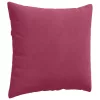 Kanapé párnák 2 pcs Bordó 45 x 45 cm Bársonyos szövet