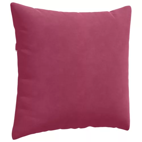 Kanapé párnák 2 pcs Bordó 45 x 45 cm Bársonyos szövet
