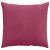 Kanapé párnák 2 pcs Bordó 45 x 45 cm Bársonyos szövet