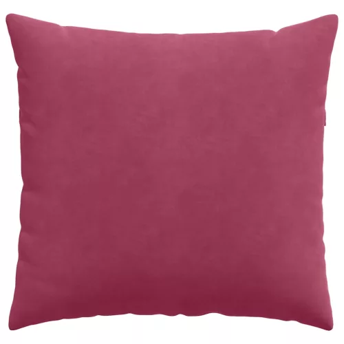 Kanapé párnák 2 pcs Bordó 45 x 45 cm Bársonyos szövet
