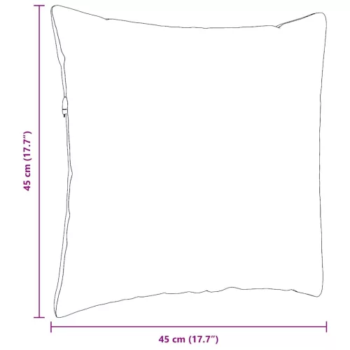 Kanapé párnák 2 pcs Bordó 45 x 45 cm Bársonyos szövet