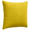 Kanapé párnák 2 pcs Sárga 45 x 45 cm Bársonyos szövet