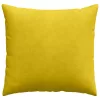 Kanapé párnák 2 pcs Sárga 45 x 45 cm Bársonyos szövet