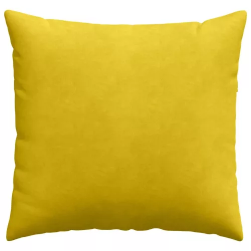 Kanapé párnák 2 pcs Sárga 45 x 45 cm Bársonyos szövet