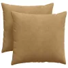 Kanapé párnák 2 pcs Barna 45 x 45 cm Bársonyos szövet