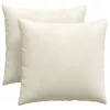 Kanapé párnák 2 pcs Krém 45 x 45 cm Bársonyos szövet
