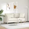 Kanapé párnák 2 pcs Krém 45 x 45 cm Bársonyos szövet