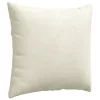Kanapé párnák 2 pcs Krém 45 x 45 cm Bársonyos szövet
