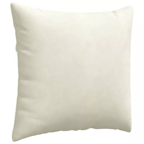 Kanapé párnák 2 pcs Krém 45 x 45 cm Bársonyos szövet