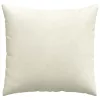 Kanapé párnák 2 pcs Krém 45 x 45 cm Bársonyos szövet