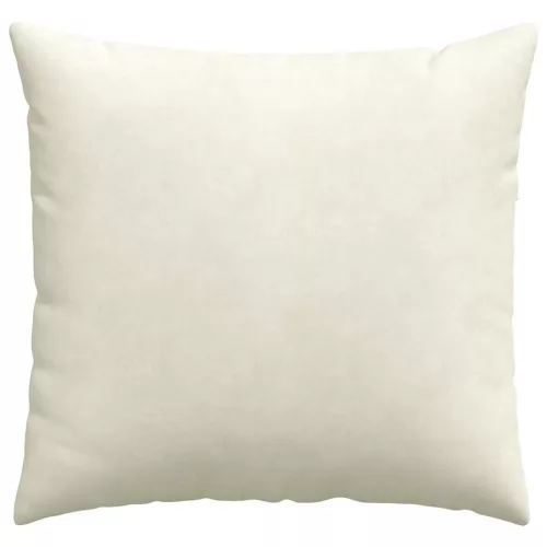 Kanapé párnák 2 pcs Krém 45 x 45 cm Bársonyos szövet