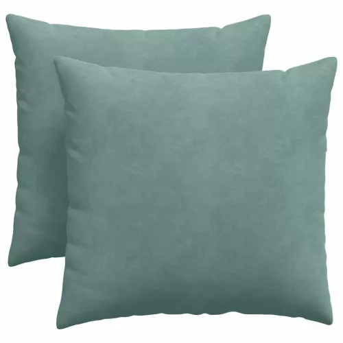 Kanapé párnák 2 pcs Tengeri Zöld 45 x 45 cm Bársonyos szövet