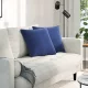 Kanapé párnák 2 pcs Rendőrségi kék 45 x 45 cm Bársonyos szövet