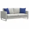 Kanapé párnák 2 pcs Rendőrségi kék 45 x 45 cm Bársonyos szövet