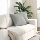 Kanapé párnák 2 pcs Világosszürke 45 x 45 cm szövet