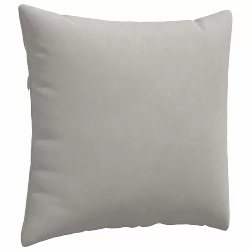 Kanapé párnák 2 pcs Világosszürke 45 x 45 cm szövet