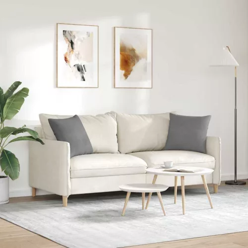 Kanapé párnák 2 pcs Sötétszürke 45 x 45 cm szövet