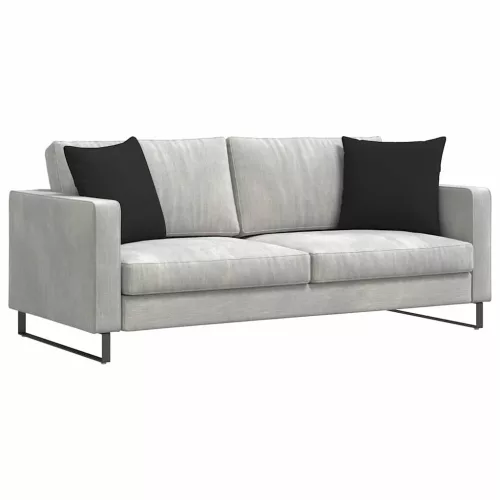 Kanapé párnák 2 pcs Fekete 45 x 45 cm szövet