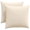 Kanapé párnák 2 pcs Bézs 45 x 45 cm szövet