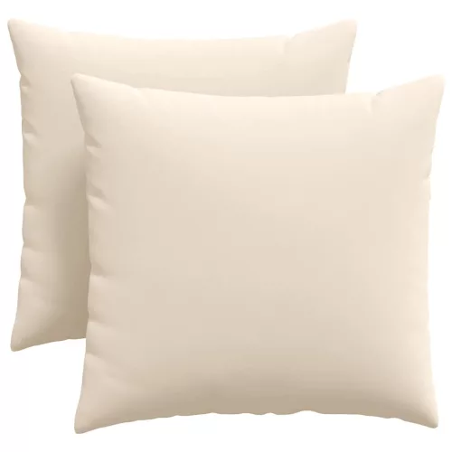 Kanapé párnák 2 pcs Bézs 45 x 45 cm szövet