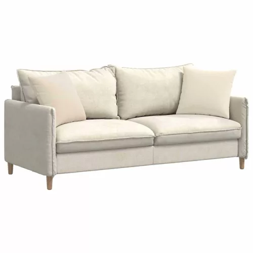 Kanapé párnák 2 pcs Bézs 45 x 45 cm szövet