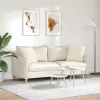 Kanapé párnák 2 pcs Bézs 45 x 45 cm szövet