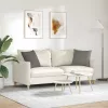 Kanapé párnák 2 pcs Világosszürke 45 x 45 cm Bársonyos szövet