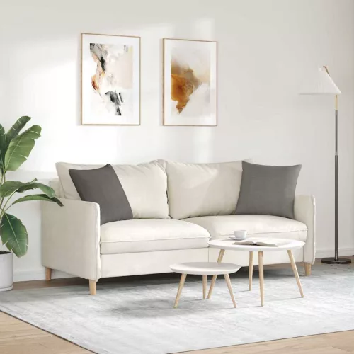Kanapé párnák 2 pcs Világosszürke 45 x 45 cm Bársonyos szövet