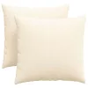 Kanapé párnák 2 pcs Krém 45 x 45 cm Bársonyos szövet