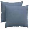 Kanapé párnák 2 pcs Kék 45 x 45 cm Bársonyos szövet