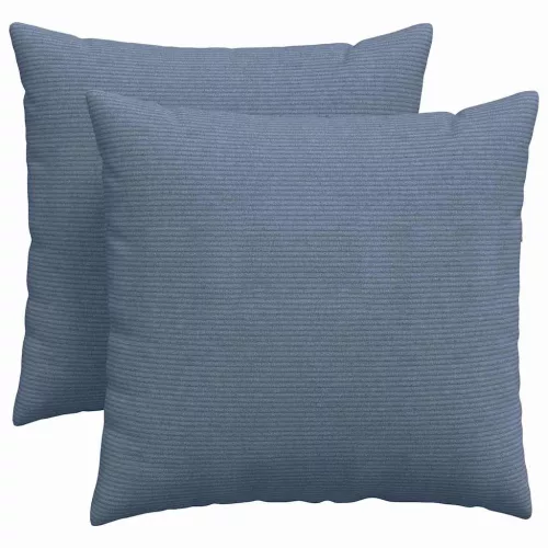 Kanapé párnák 2 pcs Kék 45 x 45 cm Bársonyos szövet