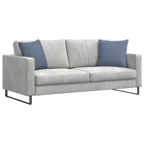 Kanapé párnák 2 pcs Kék 45 x 45 cm Bársonyos szövet