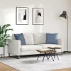 Kanapé párnák 2 pcs Kék 45 x 45 cm Bársonyos szövet
