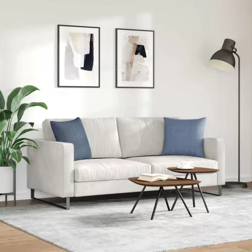 Kanapé párnák 2 pcs Kék 45 x 45 cm Bársonyos szövet