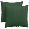 Kanapé párnák 2 pcs Sötétzöld 45 x 45 cm Bársonyos szövet