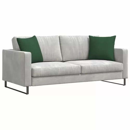 Kanapé párnák 2 pcs Sötétzöld 45 x 45 cm Bársonyos szövet