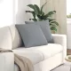 Kanapé párnák 2 pcs Világosszürke 50 x 50 cm szövet