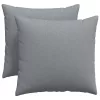 Kanapé párnák 2 pcs Világosszürke 50 x 50 cm szövet
