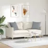 Kanapé párnák 2 pcs Világosszürke 50 x 50 cm szövet