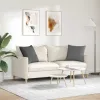 Kanapé párnák 2 pcs Sötétszürke 50 x 50 cm szövet