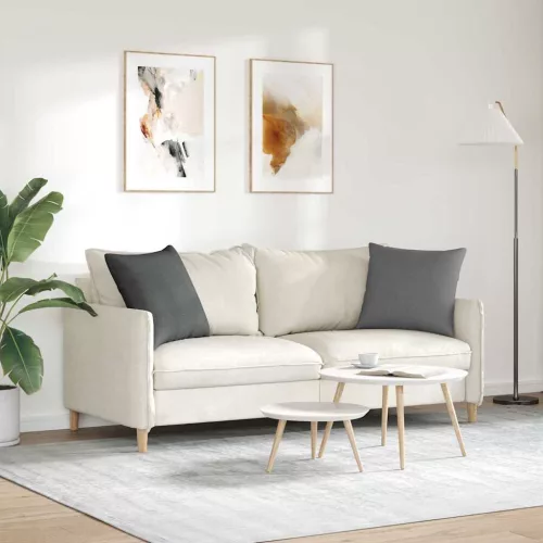 Kanapé párnák 2 pcs Sötétszürke 50 x 50 cm szövet